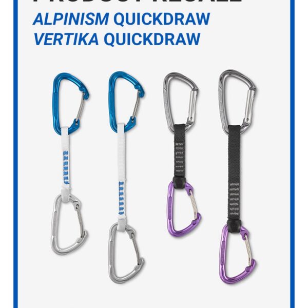 RAPPEL PRODUIT QUICKDRAWS SIMOND ALPINISM / VERTIKA